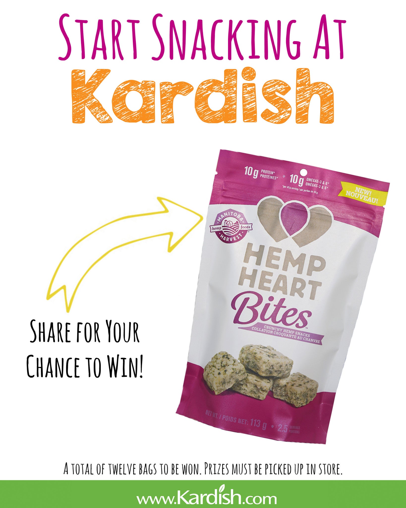 Facebook Contest: Start Snacking at Kardish