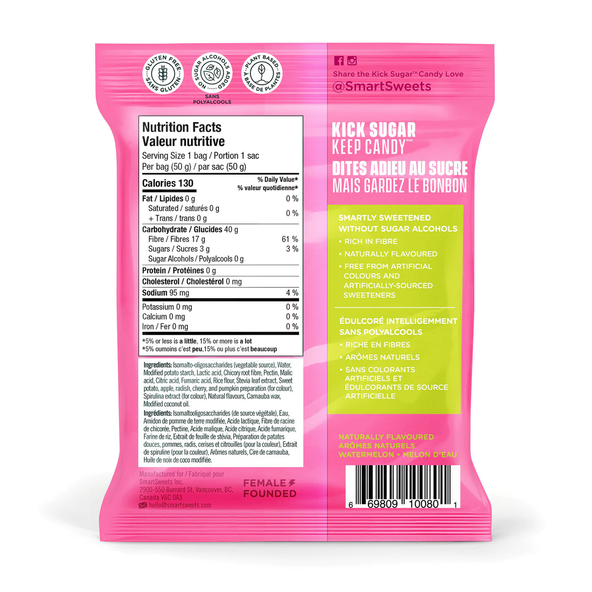 SmartSweets Sour Melon 50g