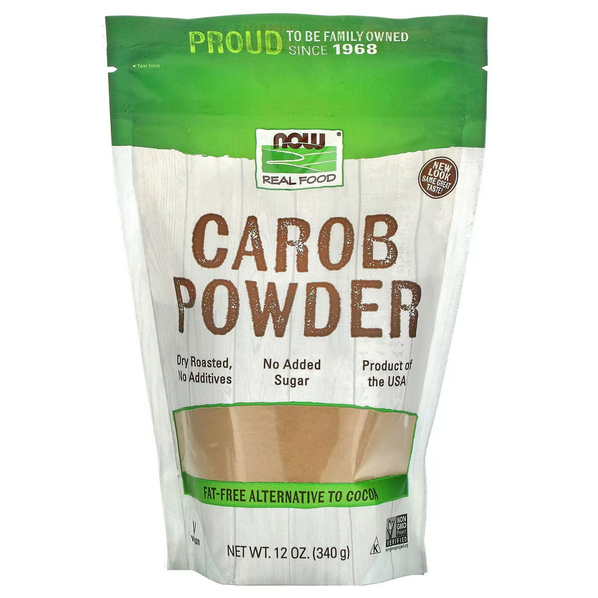 NOW Roasted Carob Powder 340g