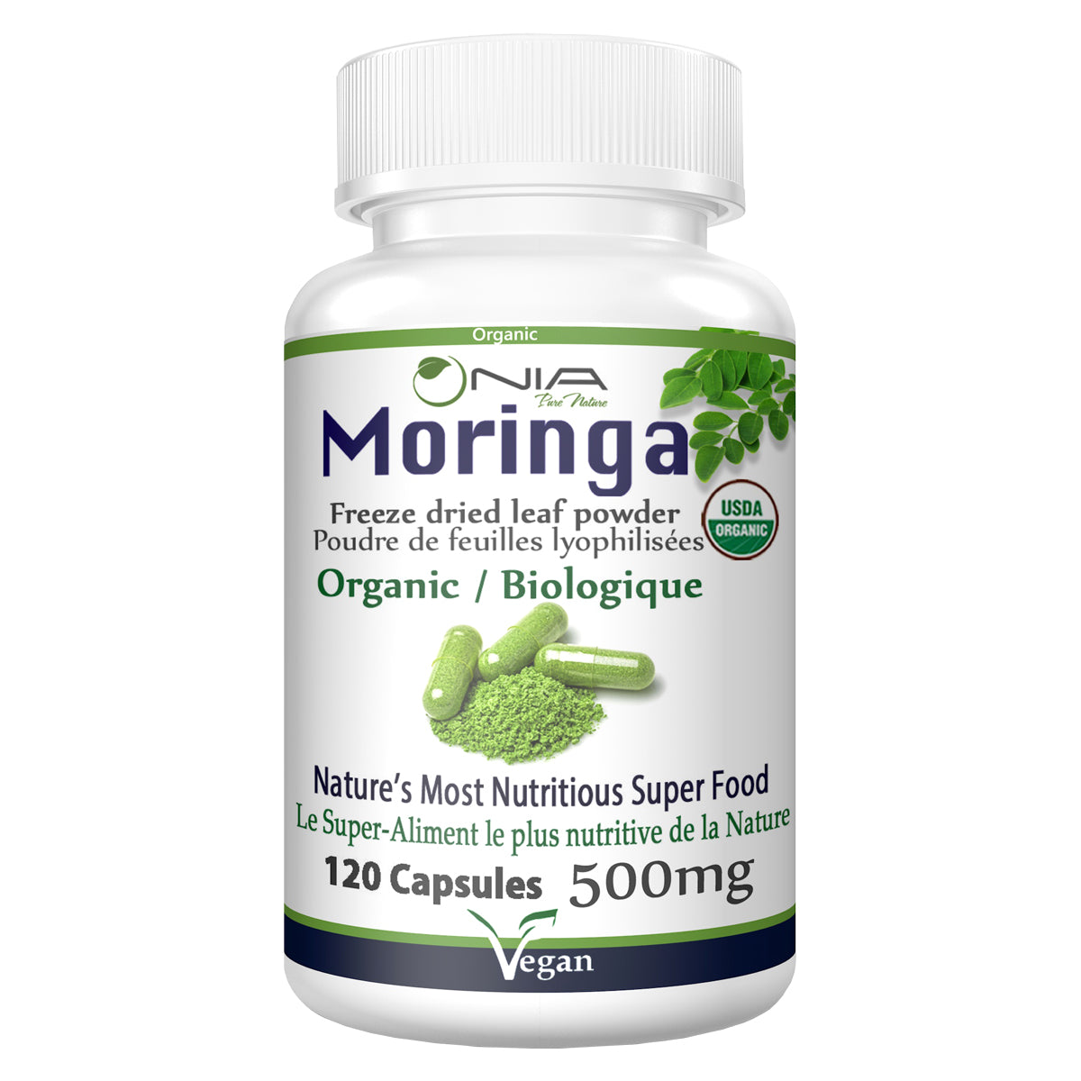 Nia Pure Nature Moringa Capsules Org. 120cap