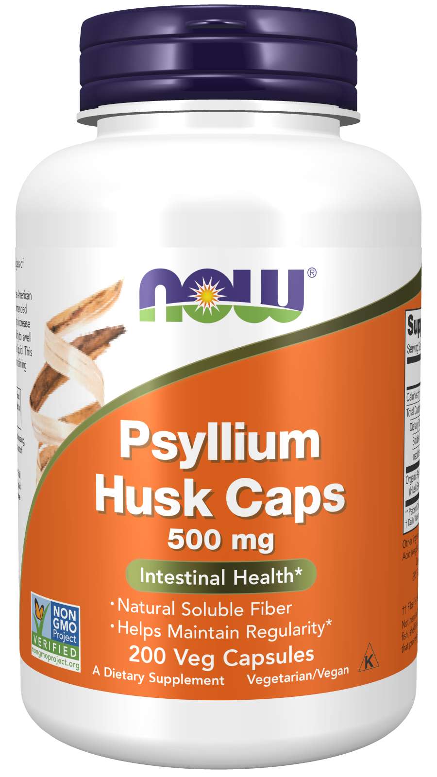 NOW Psyllium Husk 500mg 200caps