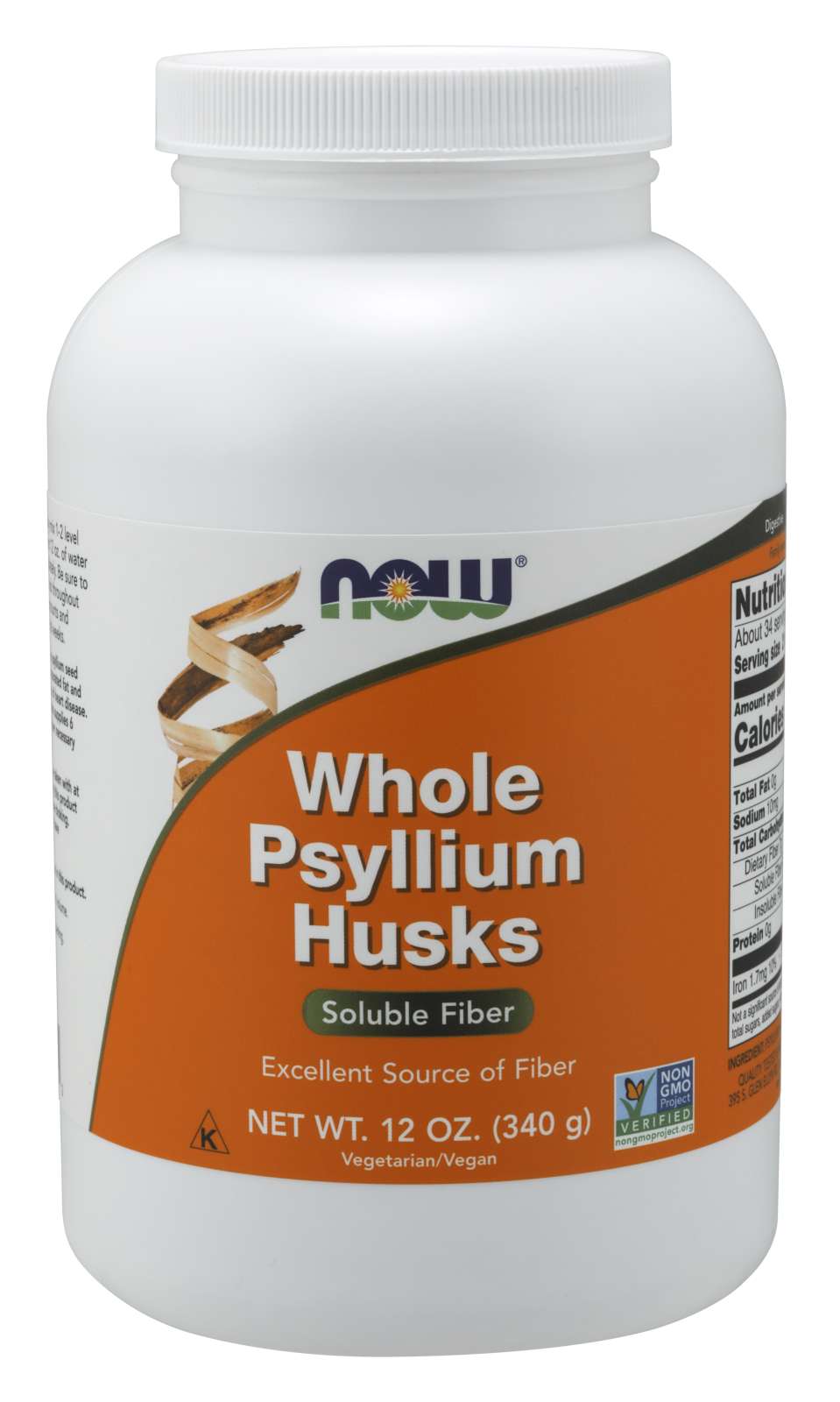 NOW Psyllium Husks Whl [bag] 454g