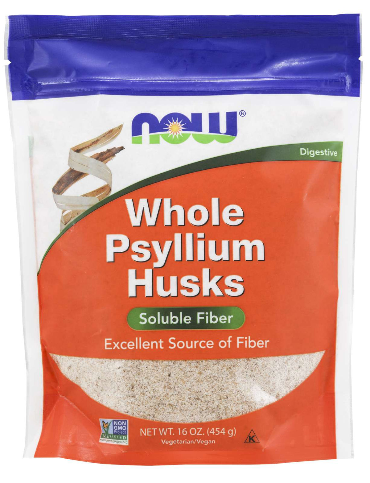 NOW Psyllium Husks Whl [bag] 454g