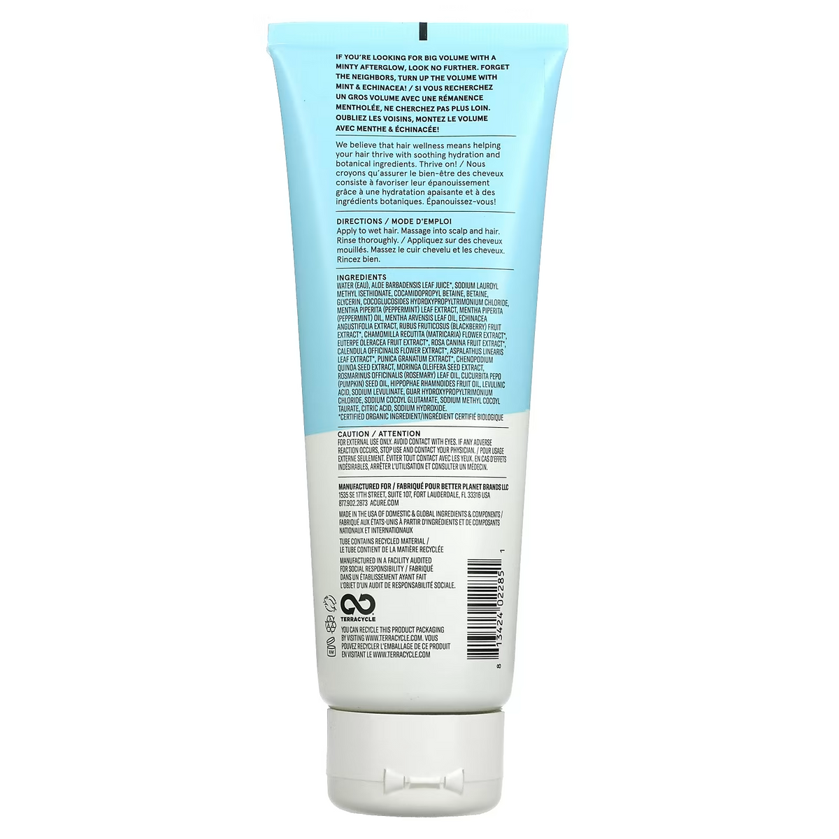 Acure Shampoo Volume Peppermint 236ml