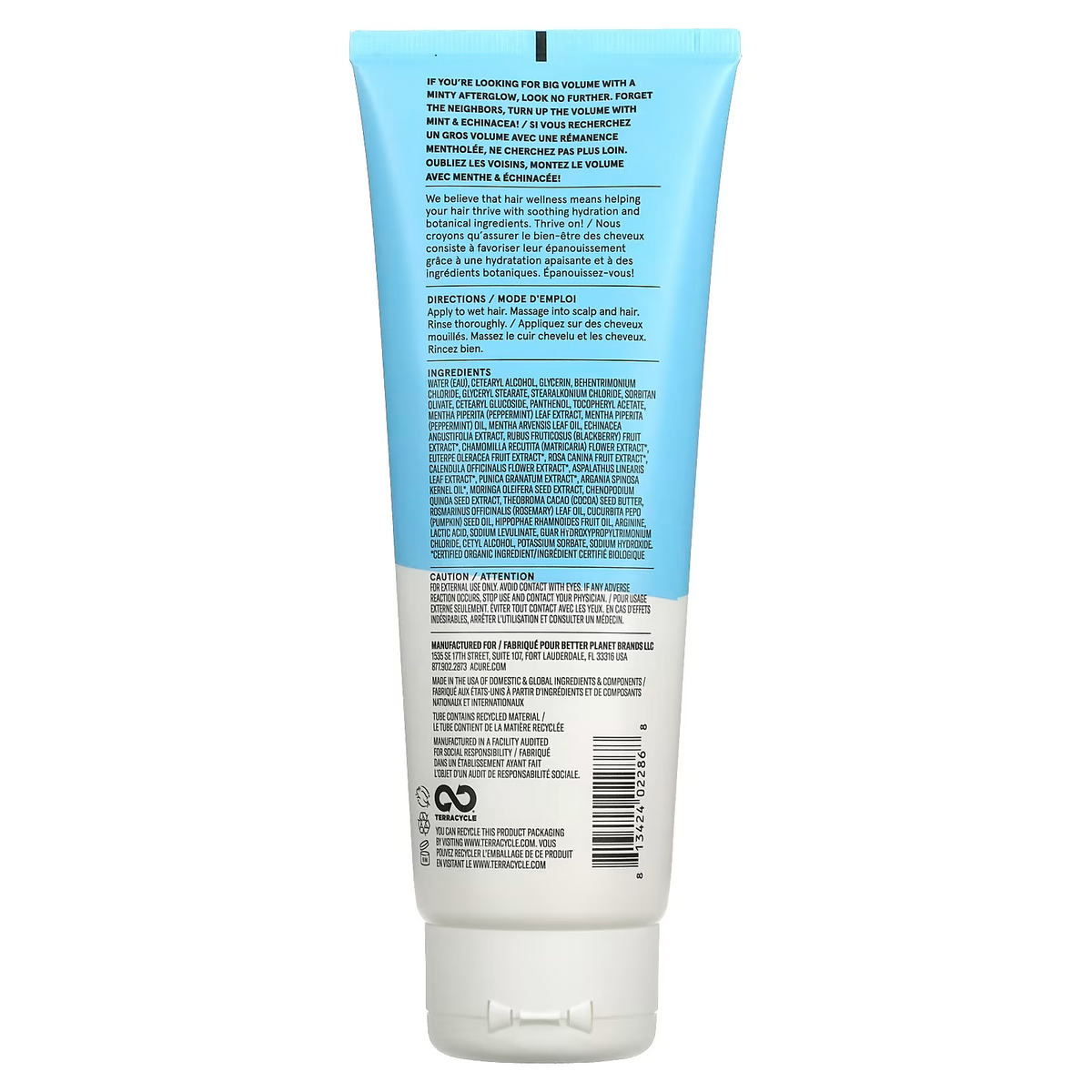 Acure Conditioner Volume Peppermint 236ml