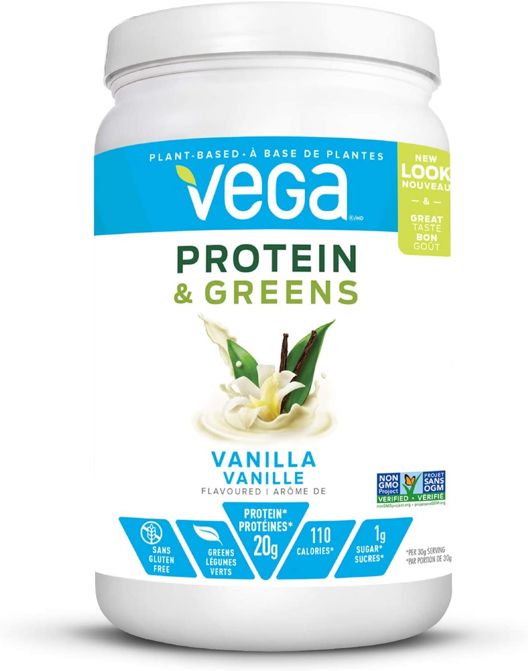 Vega Protein &amp; Greens Vanilla 614g