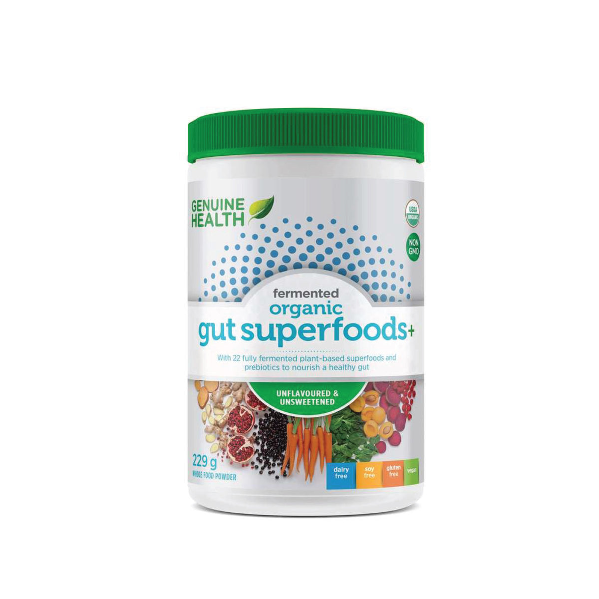 Genuine Health Fermented Gut Superfoods+ Unflavoured &amp;