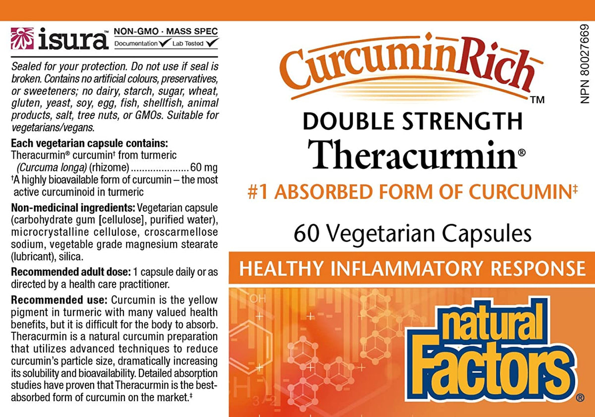 Natural Factors CurcuminRich Double Strength Theracurmin