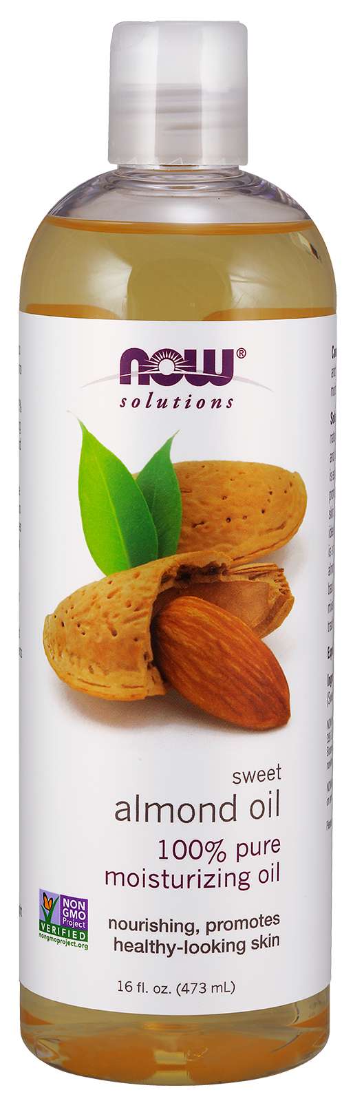 NOW Almond Sweet Expeller Pressed Oil 473ml