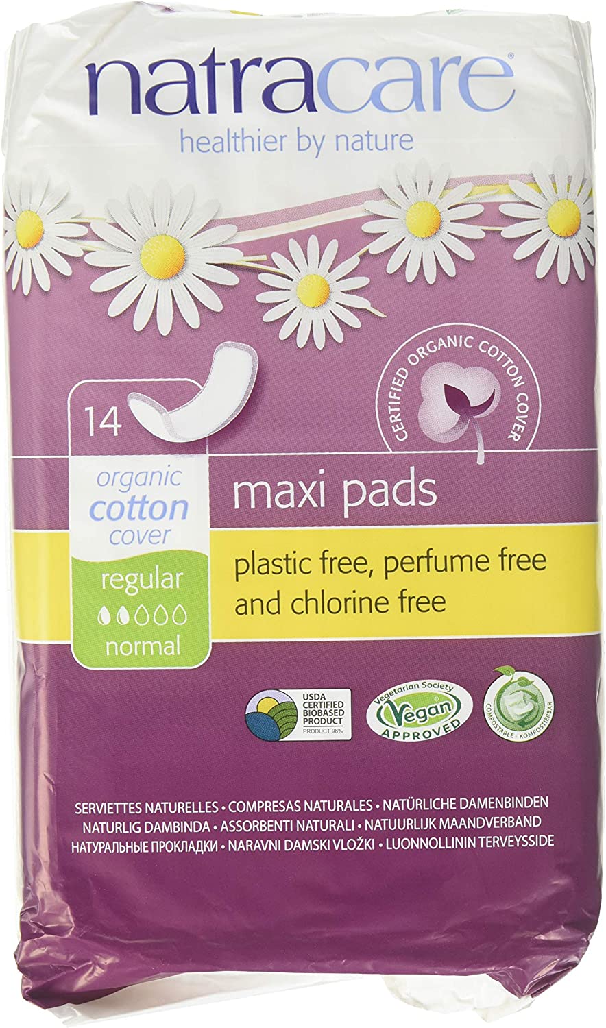 Natracare Regular Pads 14ct