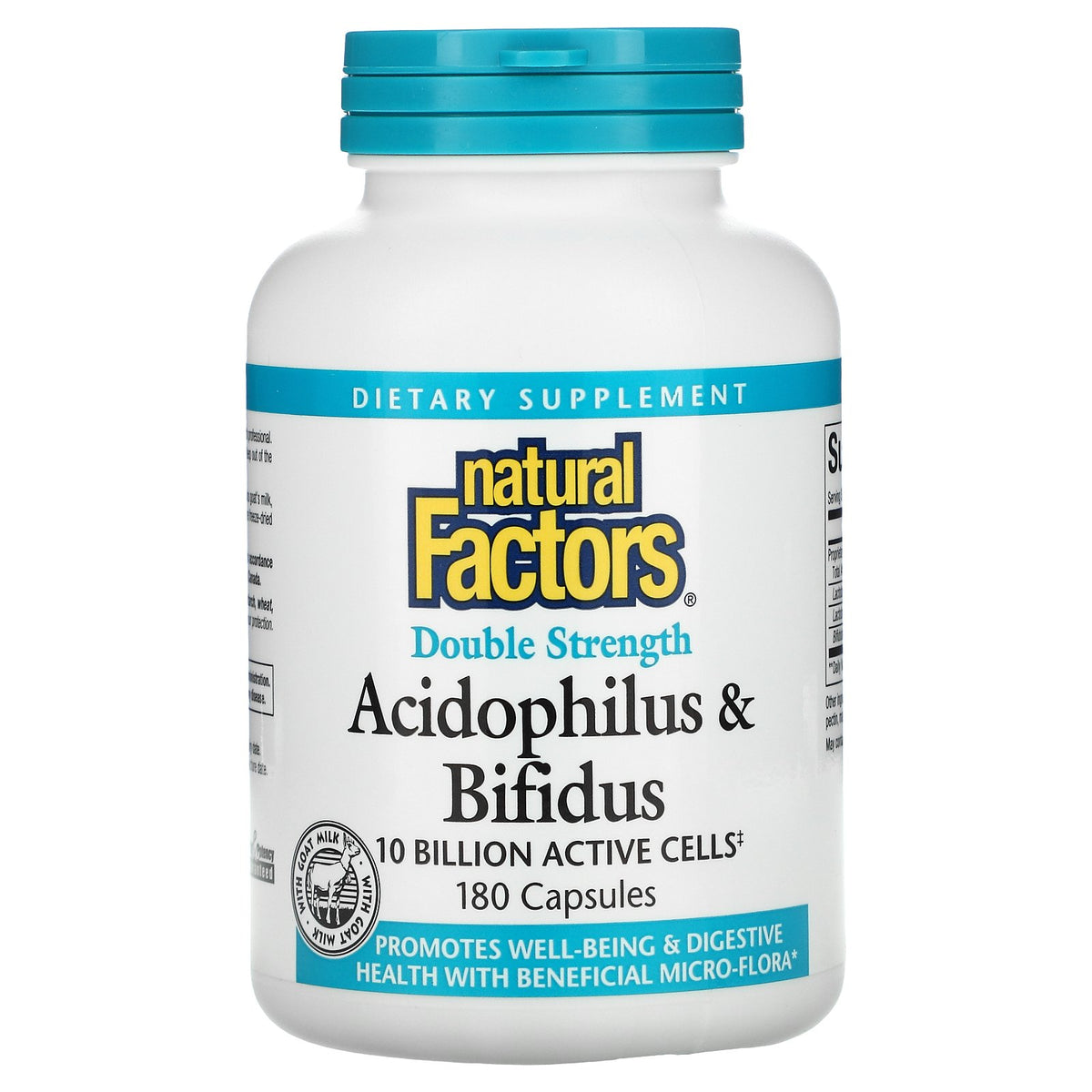 Natural Factors ACIDOPHILUS/BIFIDUS GOATS 180units