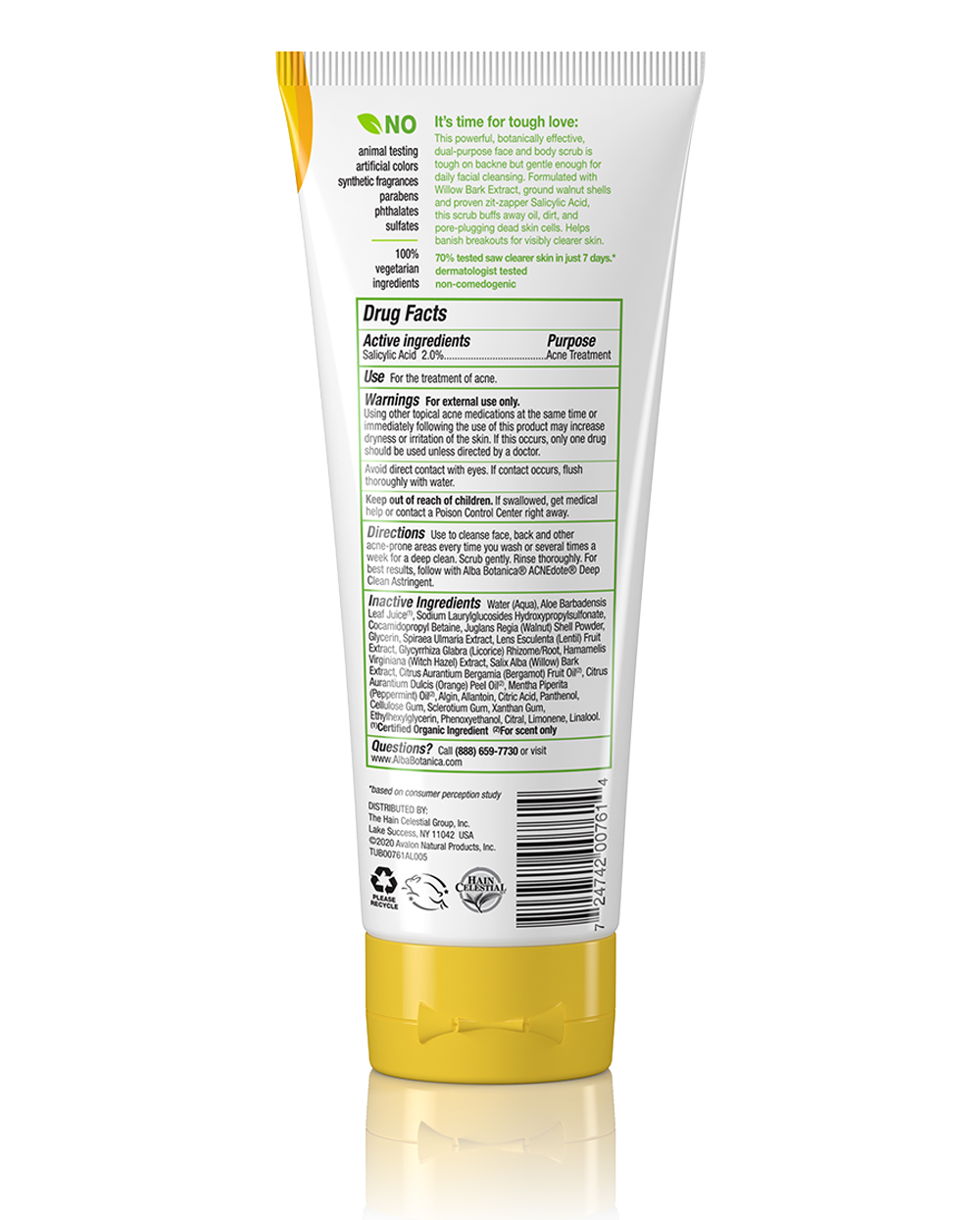 Alba Botanica ACNEdoteFace &amp; Body Scrub 227g