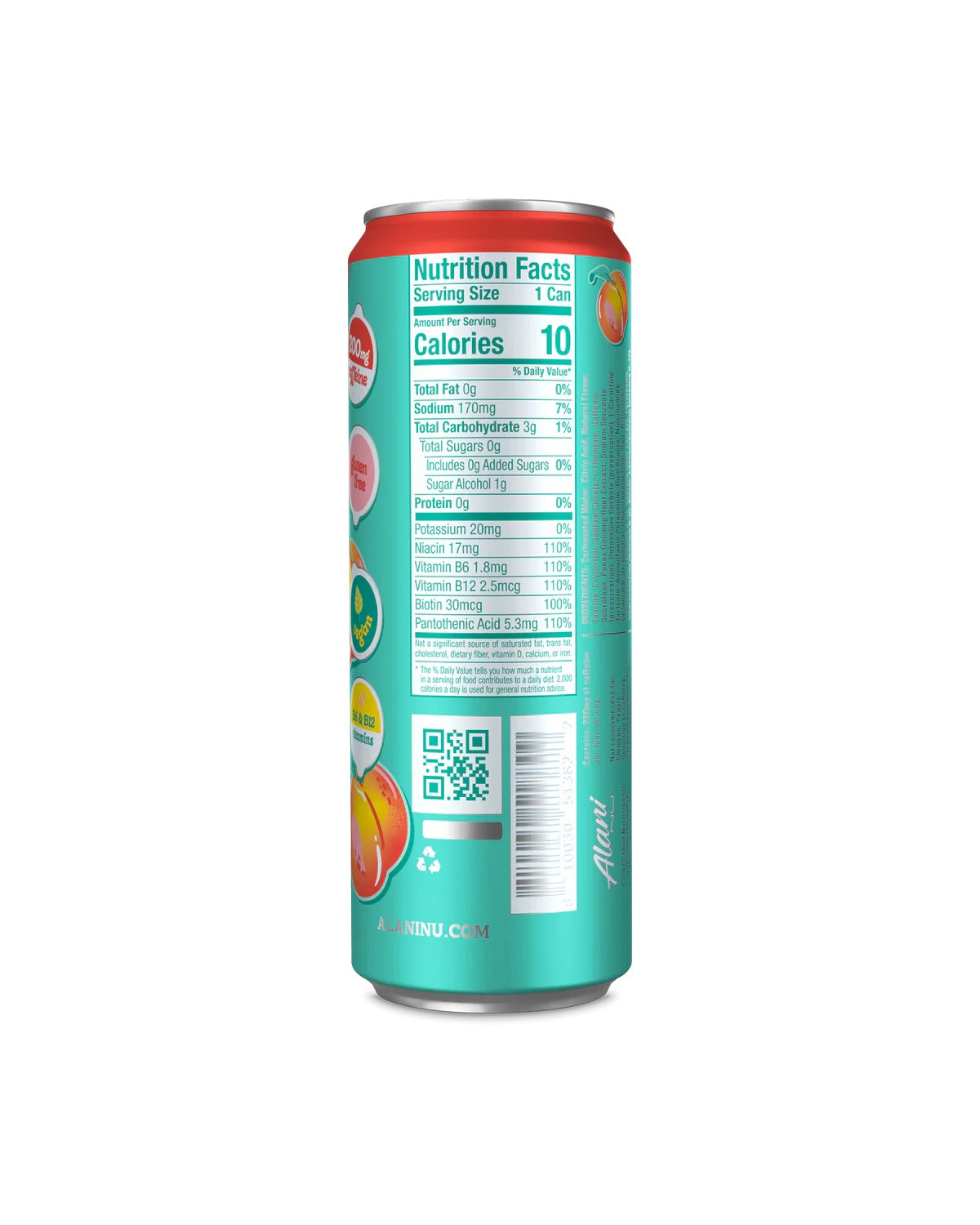 Alani NU Juicy Peach Energy Drink 355ml