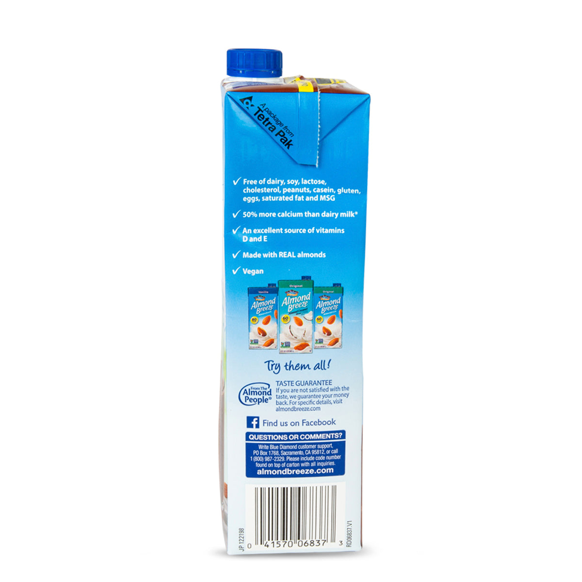 Blue Diamond Almond Breeze Chocolate 946ml