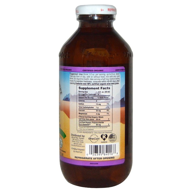 Lily of the Desert Aloe Vera Juice Preservative Free 946ml