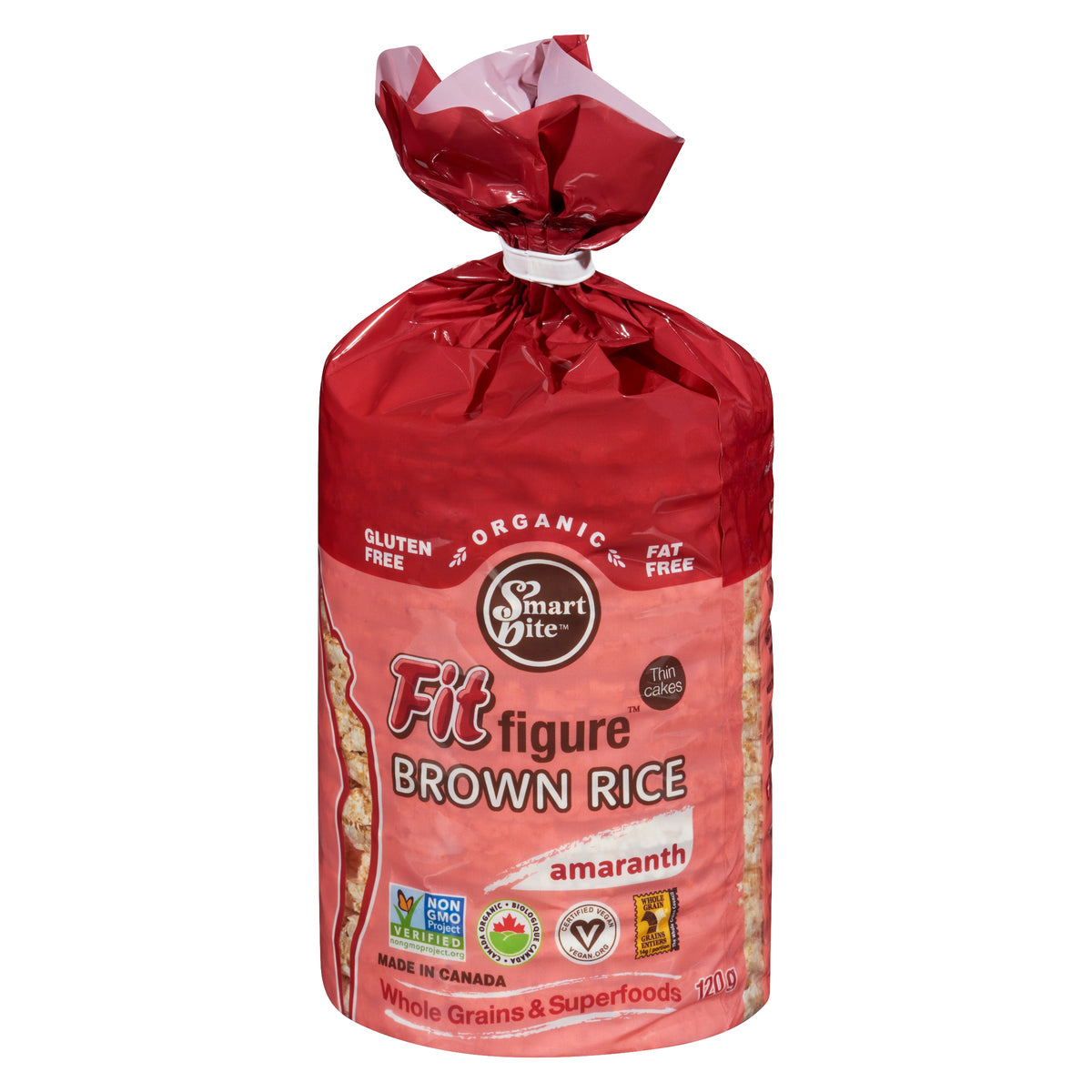 SmartBite Snacks Rice Cake Amaranth Org. 120g