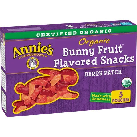 Annies Homegrown Bunny Fruit Snack Berry Patch Org. 198g