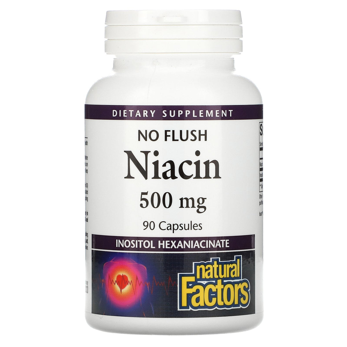 Natural Factors B-3 NO-FLUSH NIACIN 500MG 90caps