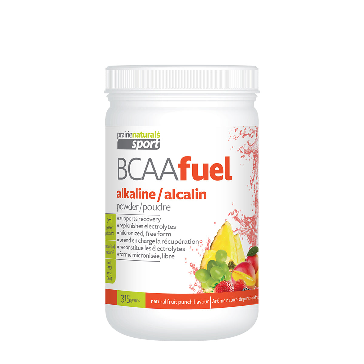 Prairie Naturals BCAA Alkalineized Powder Fruit Punch 315