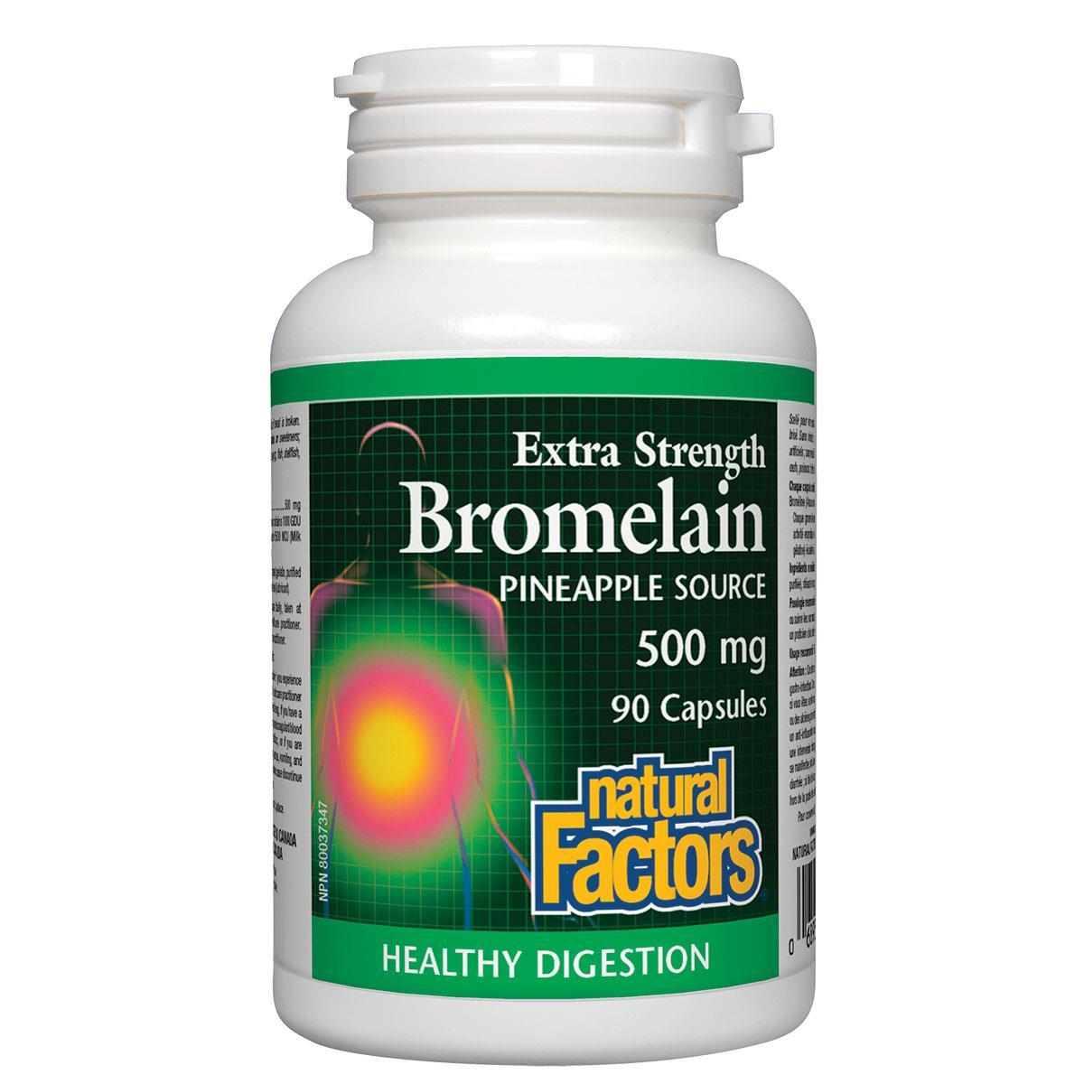 Natural Factors Bromelain 500mg Extra 90capsules