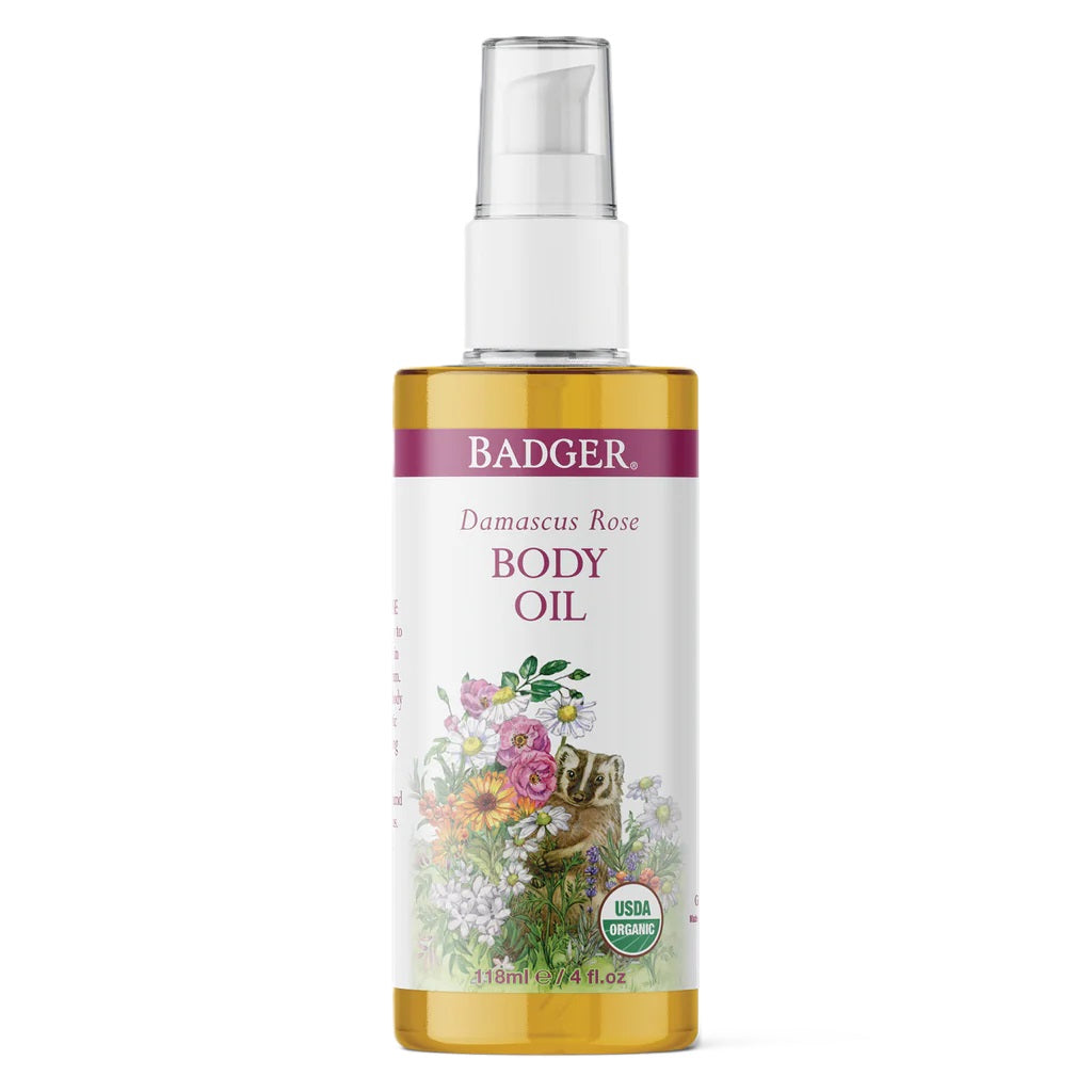 Badger Damascus Rose Antioxidant Body Oil 118ml