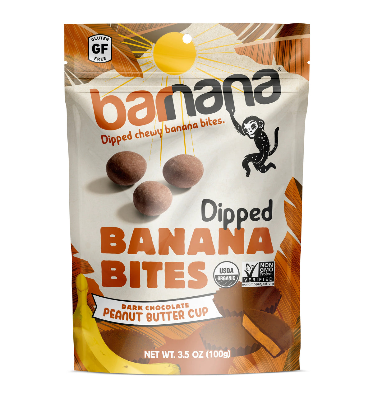 Barnana Dark Choc Peanut,Butter Banana Bite 100g