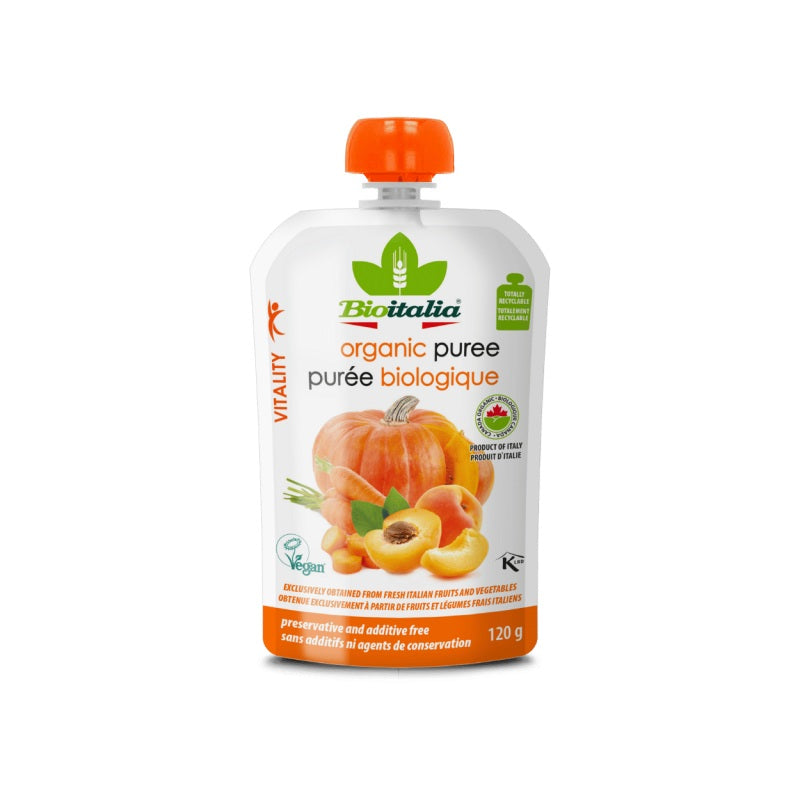 BioItalia Puree Carrot Apricot Pumpkin 120g