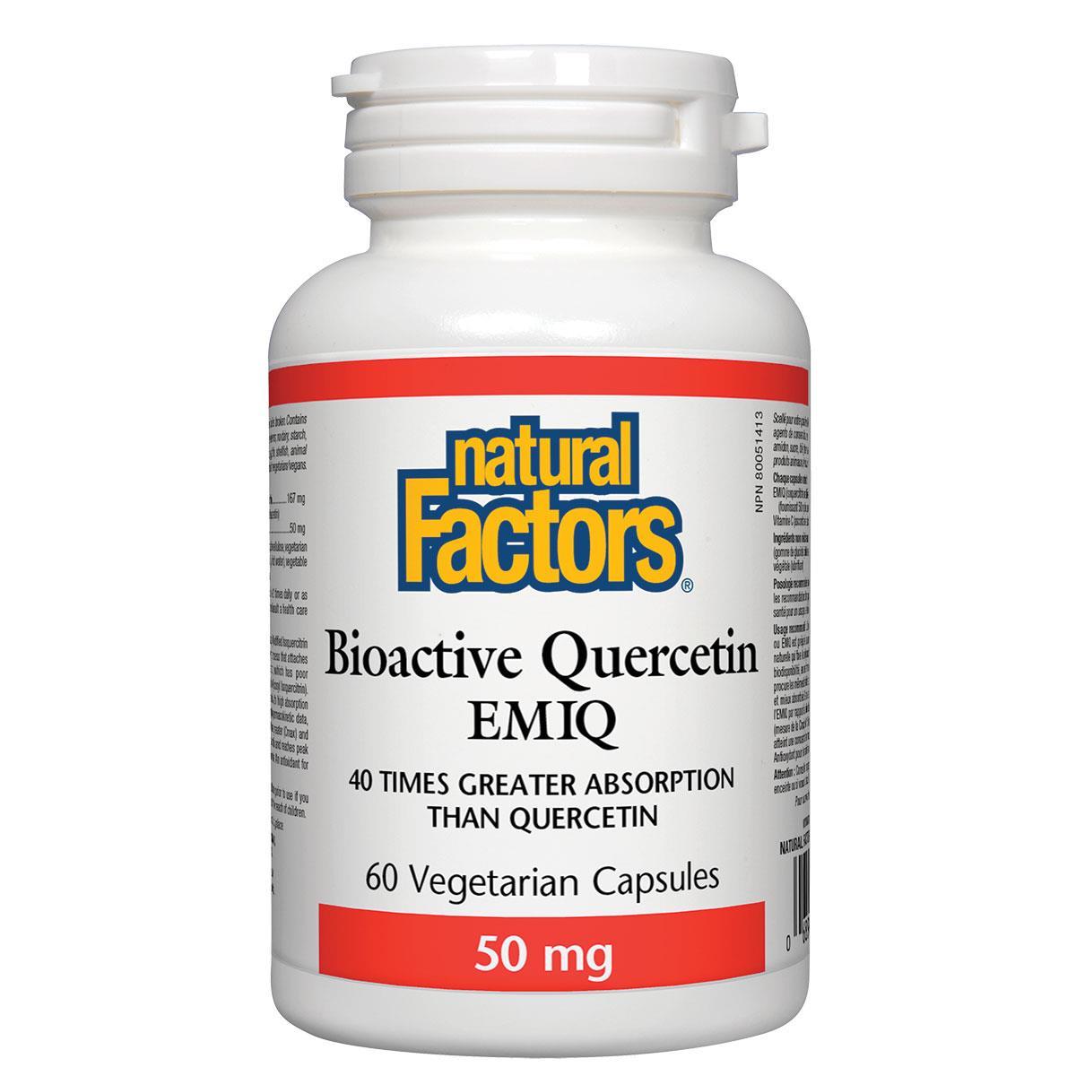 Natural Factors Bioactive Quercetin EMIQ 60vcaps