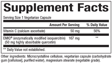 Natural Factors Bioactive Quercetin EMIQ 60vcaps