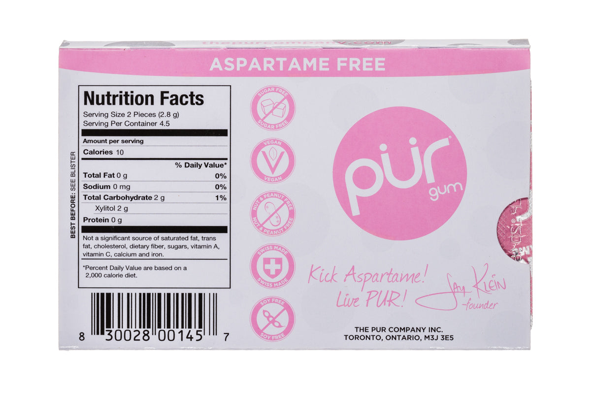 PUR Gum Bubblegum 9pc