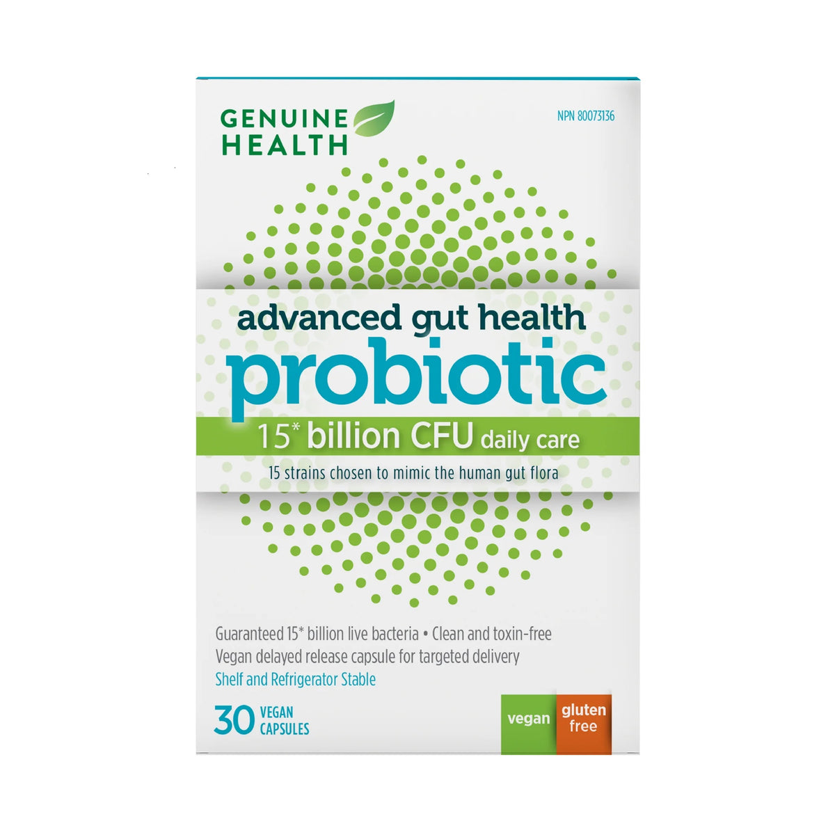 Genuine Health Advanced Gut Health Probiotic 15 Billion