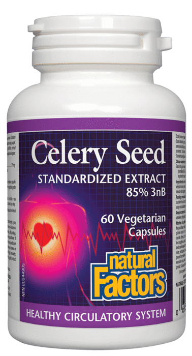 Natural Factors CELERY SEED EXTRACT 60caps