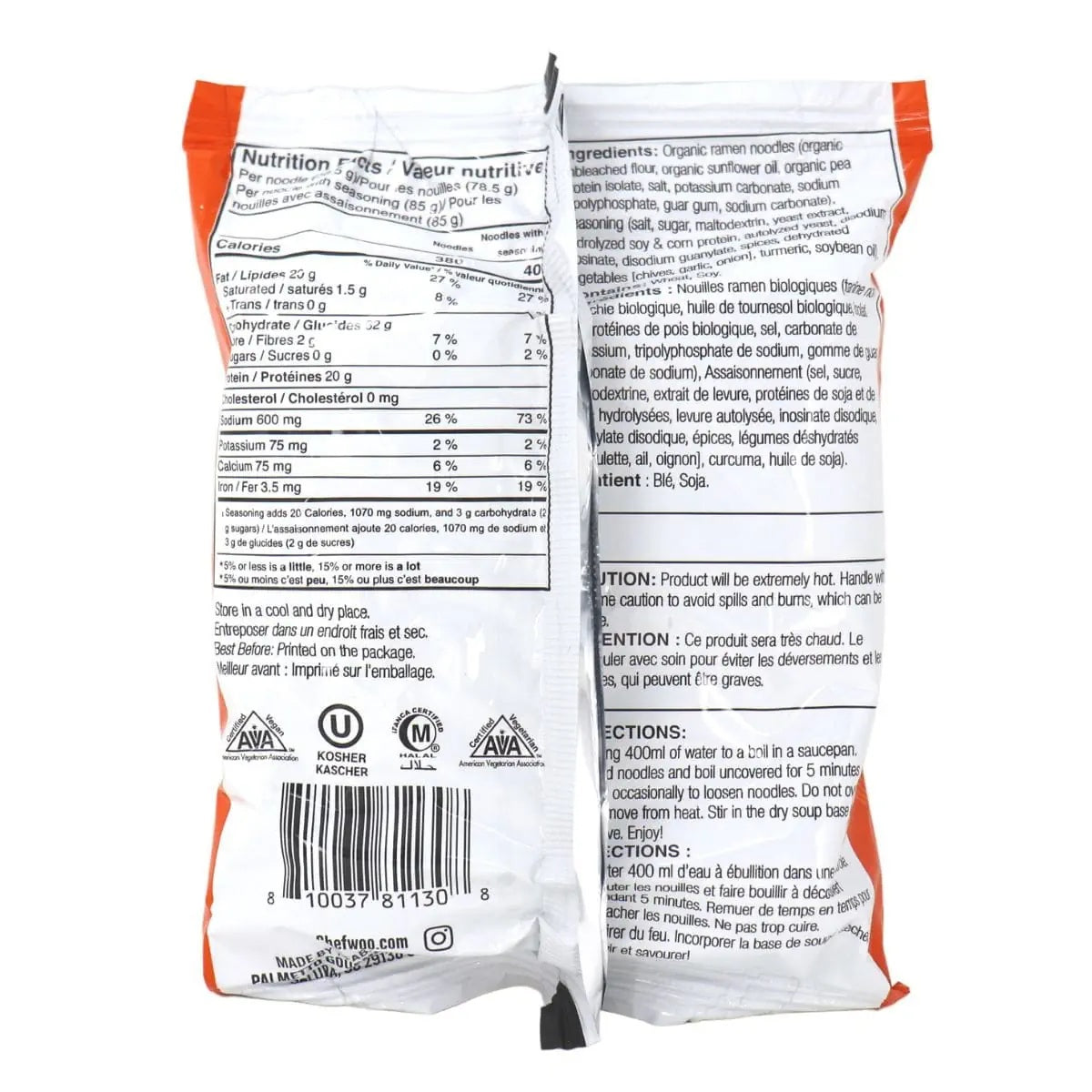 CHEF WOO Roasted Chicken Flavour Ramen 85g