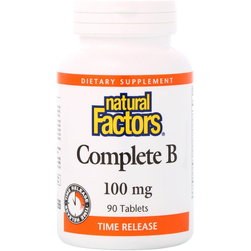 Natural Factors COMPLETE B 100MG T/R 90tabs