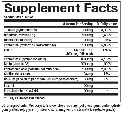 Natural Factors COMPLETE B 100MG T/R 90tabs