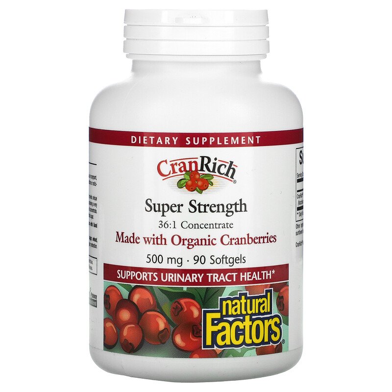 Natural Factors CRANRICH 500MG 90units