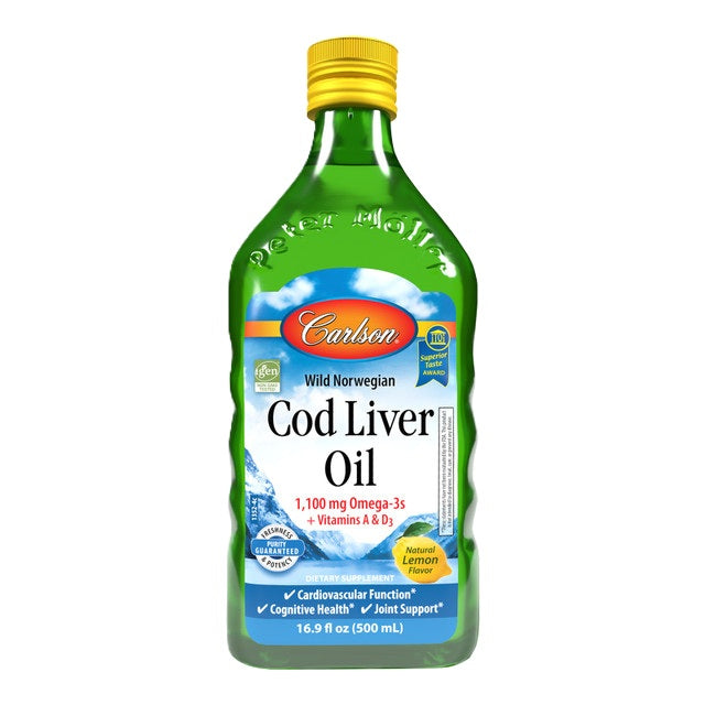 Carlson Laboratories Cod Liver Oil Lemon 500ml