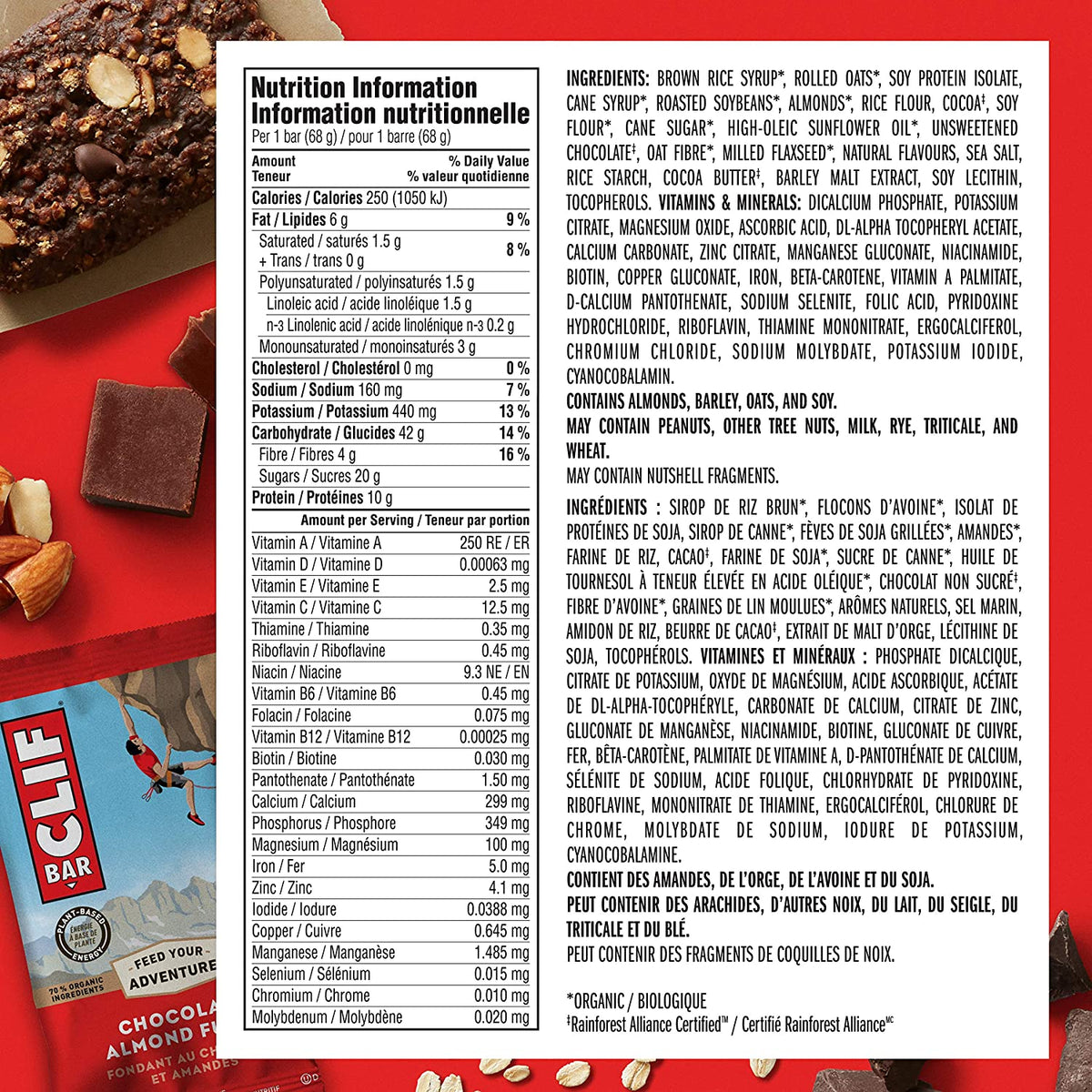 CLIF Bar Chocolate Almond Fudge 68g