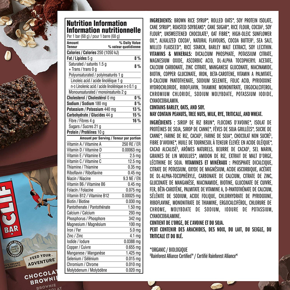 CLIF Bar Chocolate Brownie 68g