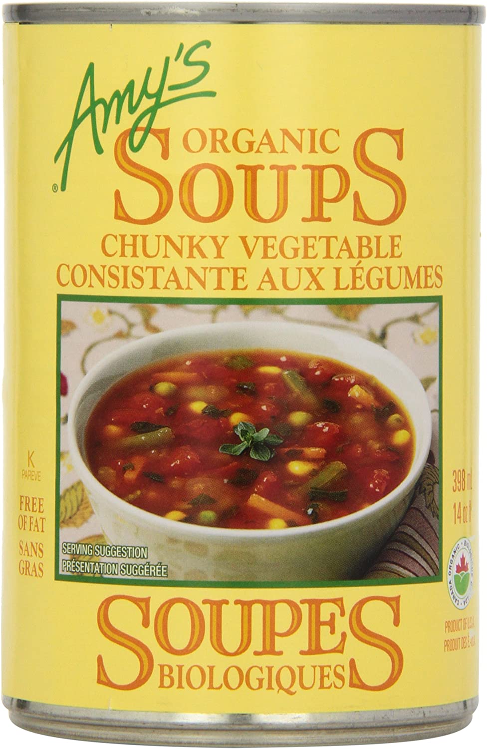 Amys Kitchen Chunky Vegetable Soup 398ml