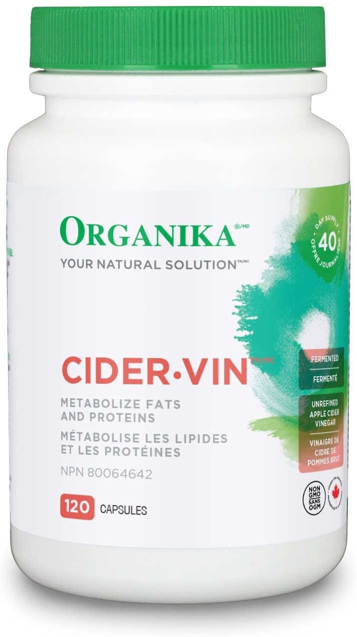 Organika Health Products Cider Vinegar [Unrefined] 120cap