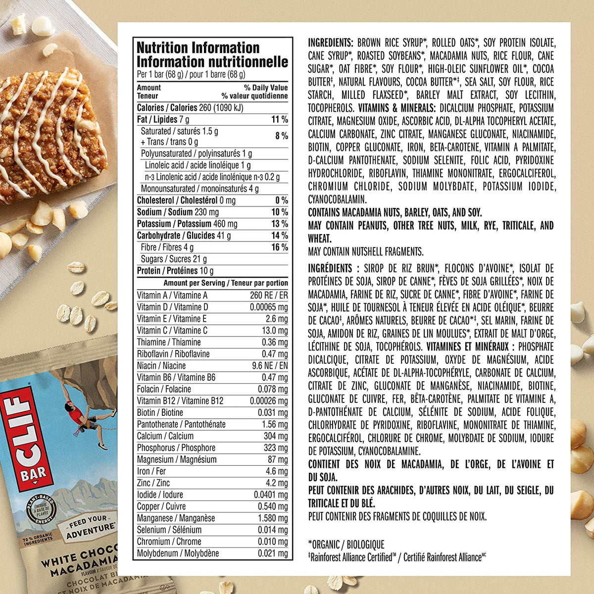 CLIF Bar Coconut and Chocolate Chip 68g