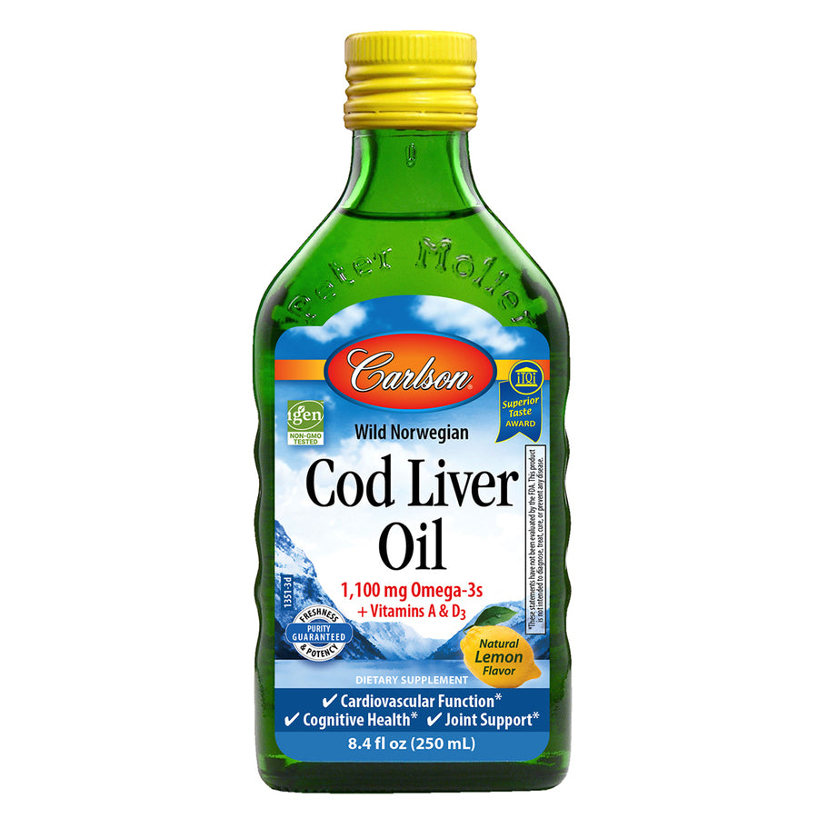 Carlson Laboratories Cod Liver Oil Lemon 250ml