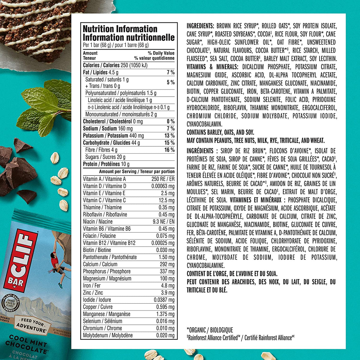 CLIF Bar Cool Mint Chocolate 68g