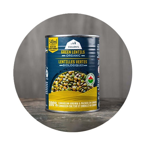 Cullen Organic Green Lentils [Canned] 540ml