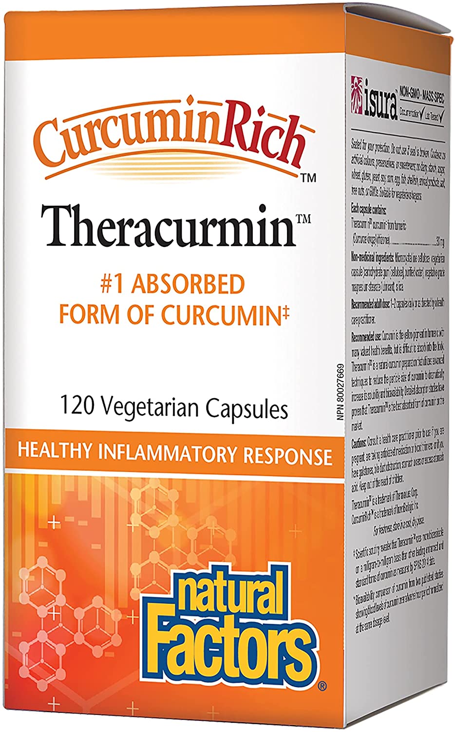 Natural Factors CurcuminRich Theracumin 120veggie capsul