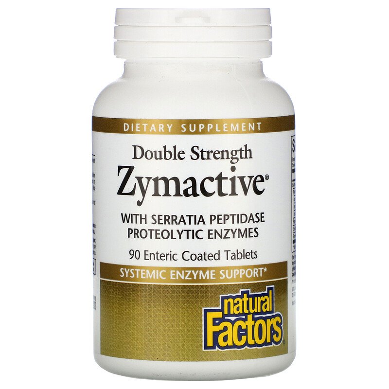 Natural Factors DOUBLE STRENGTH ZYMACTIVE 90tabs