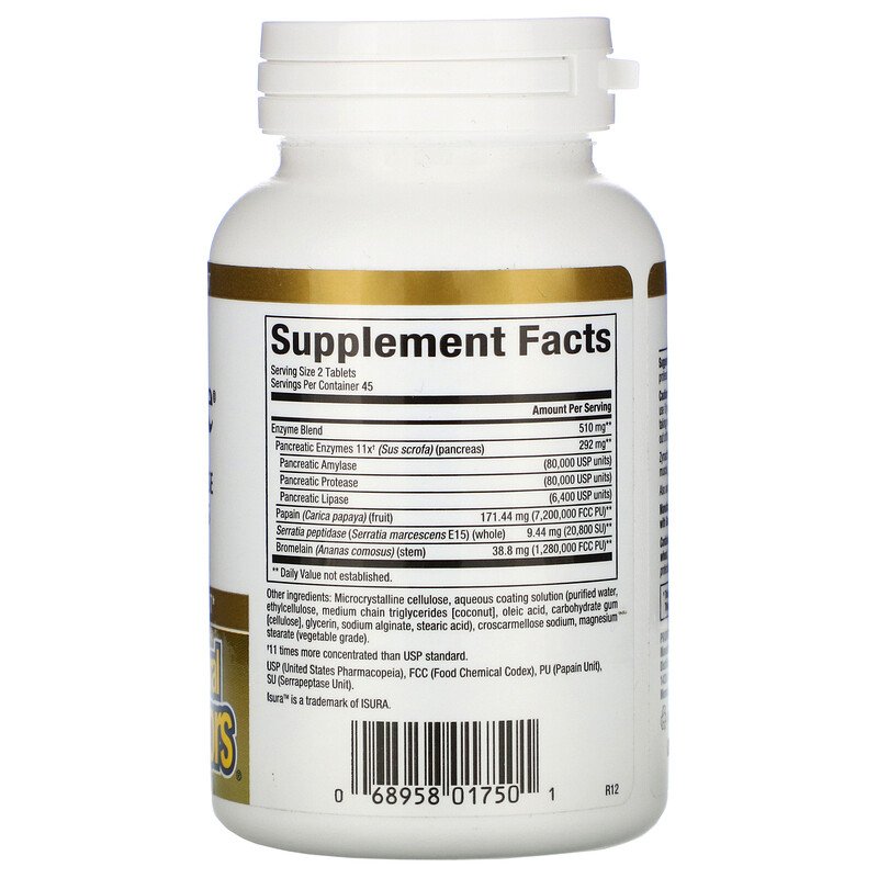 Natural Factors DOUBLE STRENGTH ZYMACTIVE 90tabs