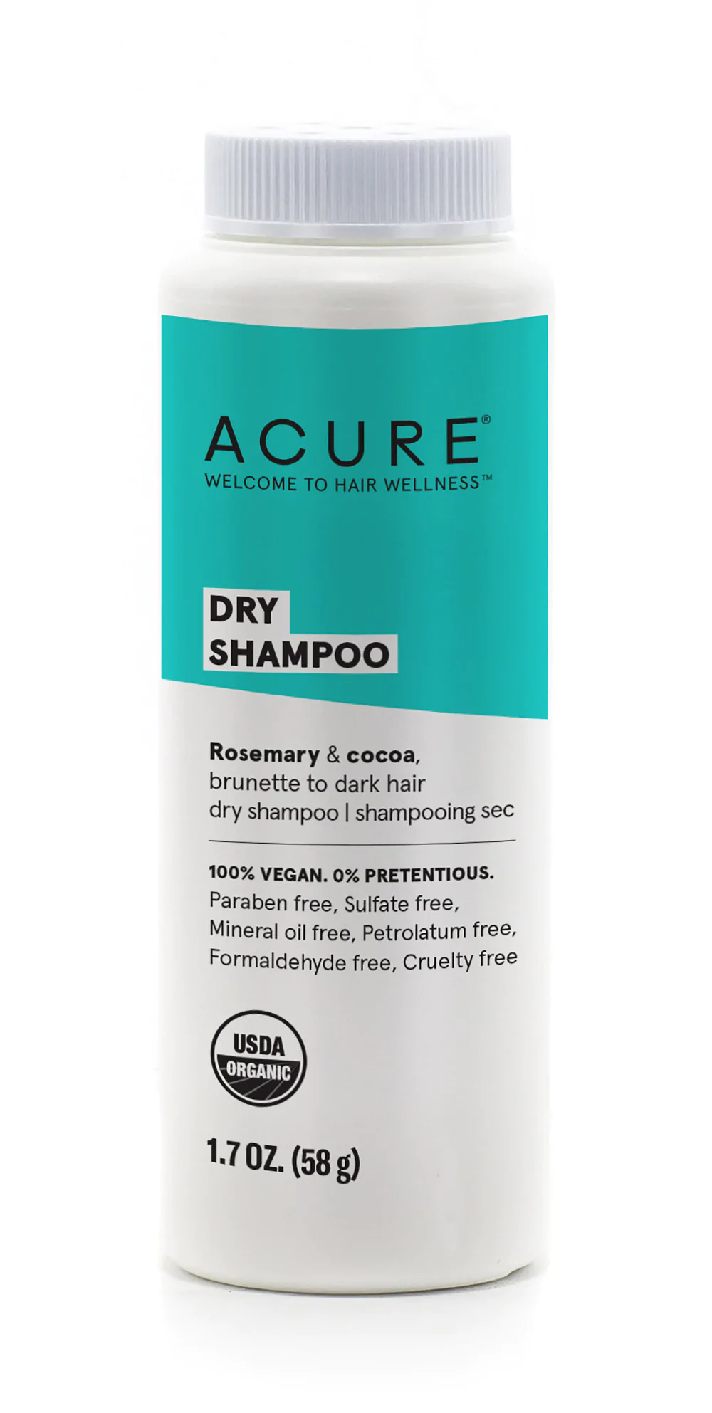 Acure Dry Shampoo - Brunette To Dark Hair 48g