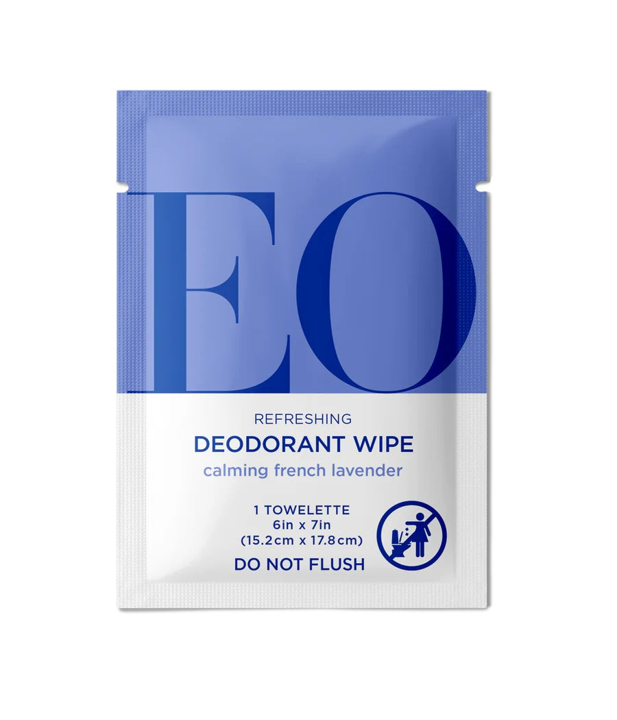 EO Products Deodorant Lavender Wipes 6ct